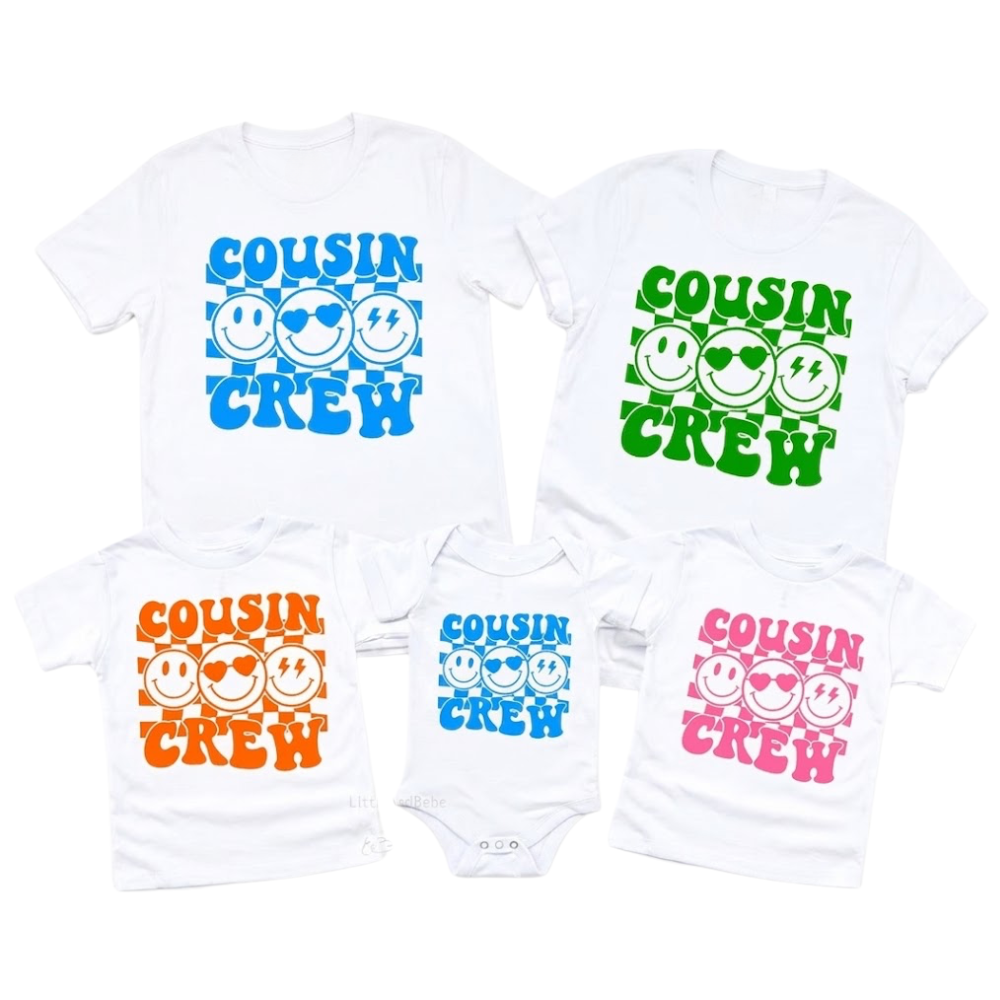 Cousin Crew Retro Matching T Shirt, Matching Cousin Shirts ET1251