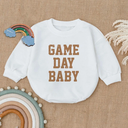 Game Day Baby Romper Sweatshirt, Sport Baby Romper Sweatshirt BB0104