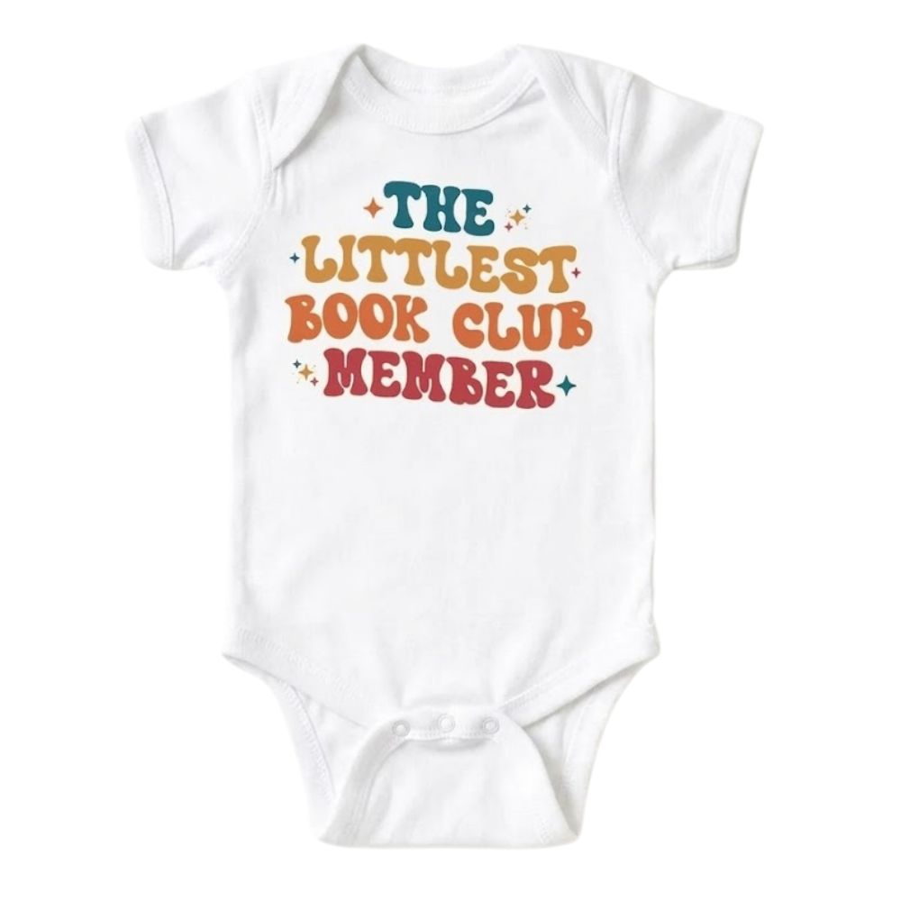 The Littlest Book Club Member Baby Bodysuit, Book Club Baby Bodysuit BB0010