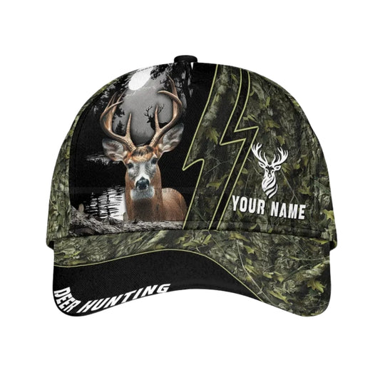 Custom Camo Deer Hunting Baseball Cap, Custom Deer Hunting Caps Hat CP0009