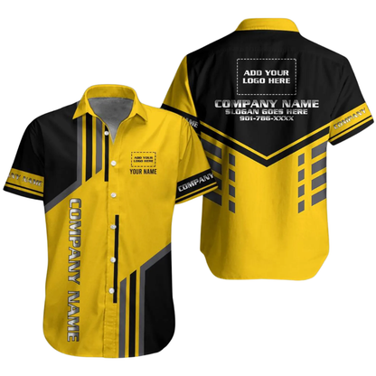 Personalized Company Workwear Hawaiian Shirt For Men Women, Custom Company Team Uniforms HE0378