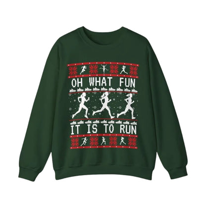Oh What Fun It Is To Run Christmas Sweatshirt, Women's Christmas Running Sweatshirt 2D0694