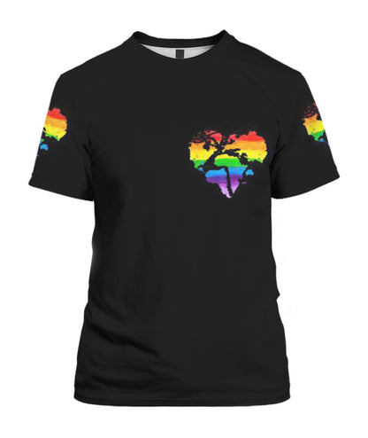 It Is Ok To Be Difference Elephant Rainbow Colors 3D T Shirt For Gay Lesbian, Best Gift For Lgbt Friend Gay Lesbian Gifts LO0948