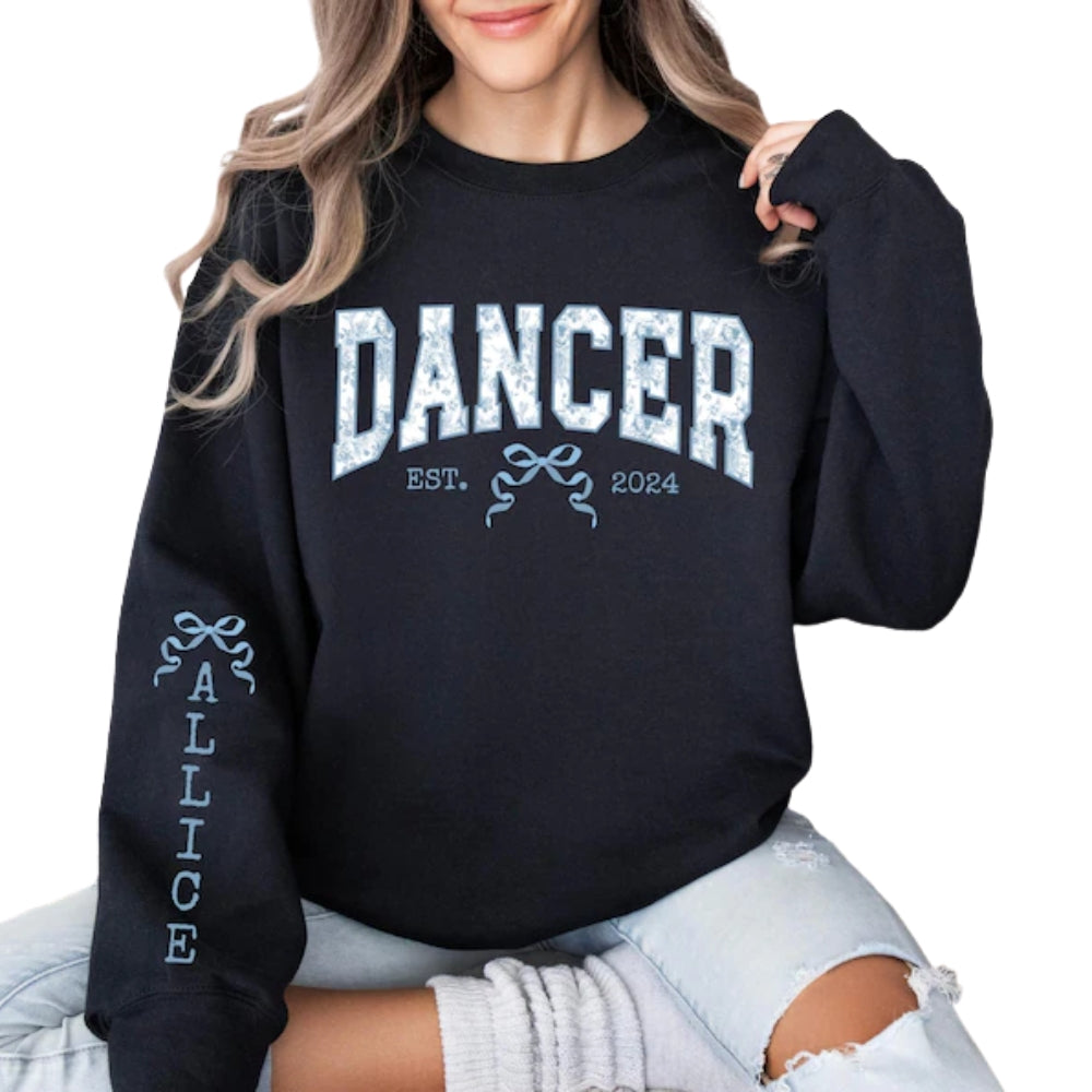 Custom Dancer Sweatshirt For Women, Custom Sweatshirt For Dance Lover 2D0475