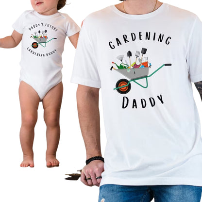 Gardening Daddy Daddy's Future Gardening Buddy Father And Child Matching T Shirt, Matching Gardener Daddy And Mini Shirt ET0962
