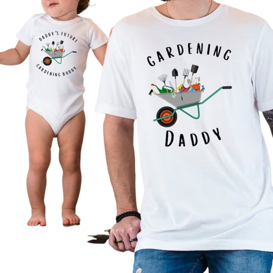 Gardening Daddy Daddy's Future Gardening Buddy Father And Child Matching T Shirt, Matching Gardener Daddy And Mini Shirt ET0962