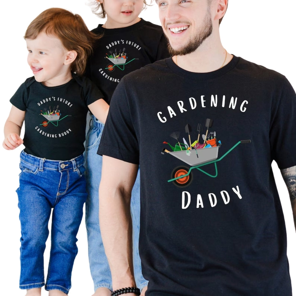 Gardening Daddy Daddy's Future Gardening Buddy Father And Child Matching T Shirt, Matching Gardener Daddy And Mini Shirt ET0962