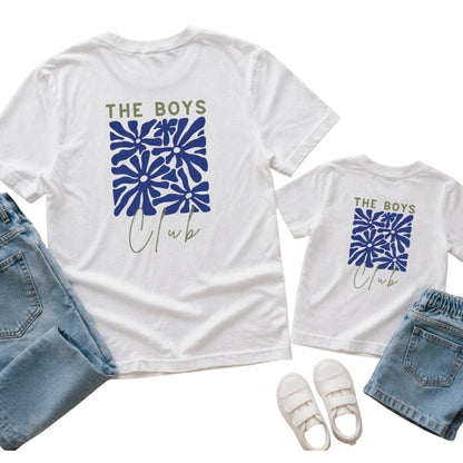 The Boys Club Flower Matching Son And Dad T Shirts, Father's Day Shirts For Dad Son ET0552
