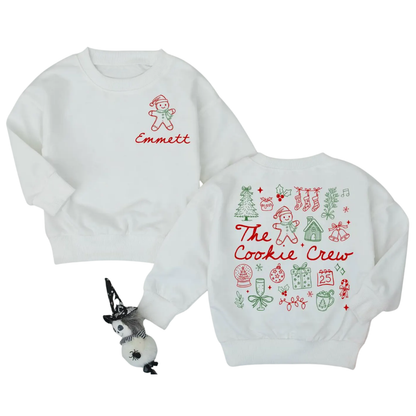 The Cookie Crew Custom Name Family Christmas Sweatshirt, Personalized Matching Chistmas Sweatshirt For Family ET1654