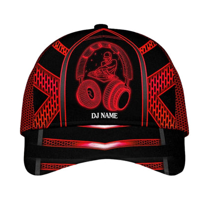 Custom Name Neon DJ Baseball Cap, Custom DJ Caps CP0115