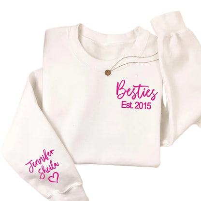 Custom Besties Sweatshirt, Custom Matching Best Friends Sweatshirts 2D0264