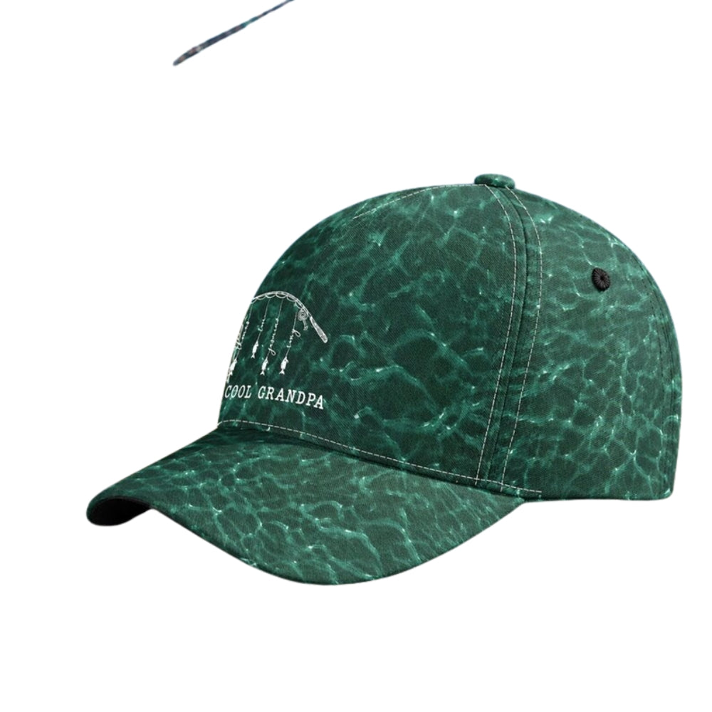 Reel Cool Grandpa Personalized Fishing Baseball 3D Printed Cap With Kid Names, Custom Father Day Fishing Cap For Dad Grandpa CP0493