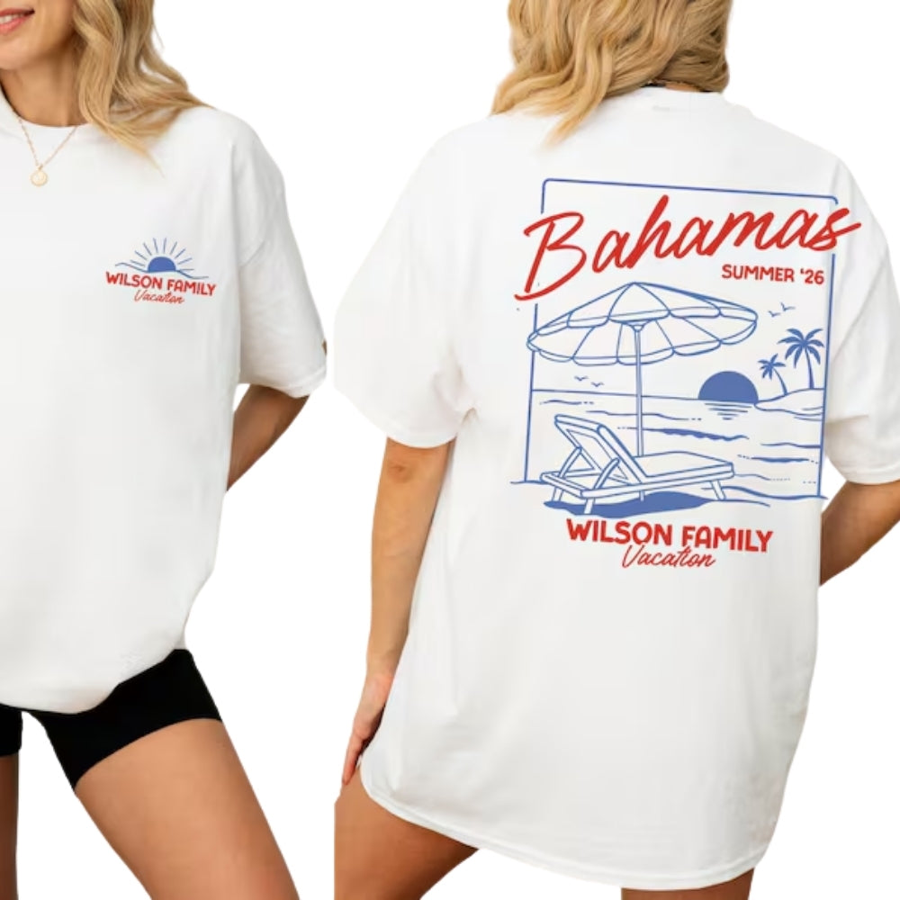 Custom Matching Family Beach Vacation T Shirts, Custom Family Beach Trip Shirts ET0122