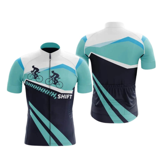 Men's Ohhh Shift Cycling Short Sleeve Jersey, Funny Cycling Jerseys CG0666