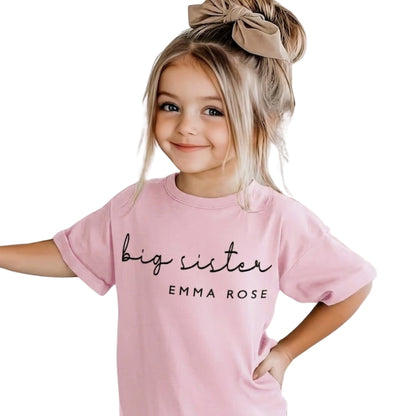 Big Brother Little Brother Custom Name Sibling Matching T Shirts, Personalized Matching Sibling Shirts ET0838