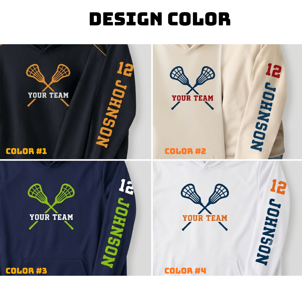 Custom Lacrosse Team Hoodies For Mom Dad, Personalized Lacrosse Hoodies 2D0977
