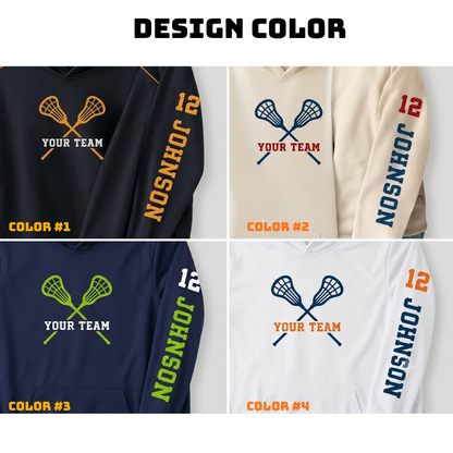 Custom Lacrosse Team Hoodies For Mom Dad, Personalized Lacrosse Hoodies 2D0977