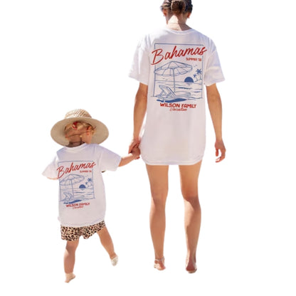 Custom Matching Family Beach Vacation T Shirts, Custom Family Beach Trip Shirts ET0122