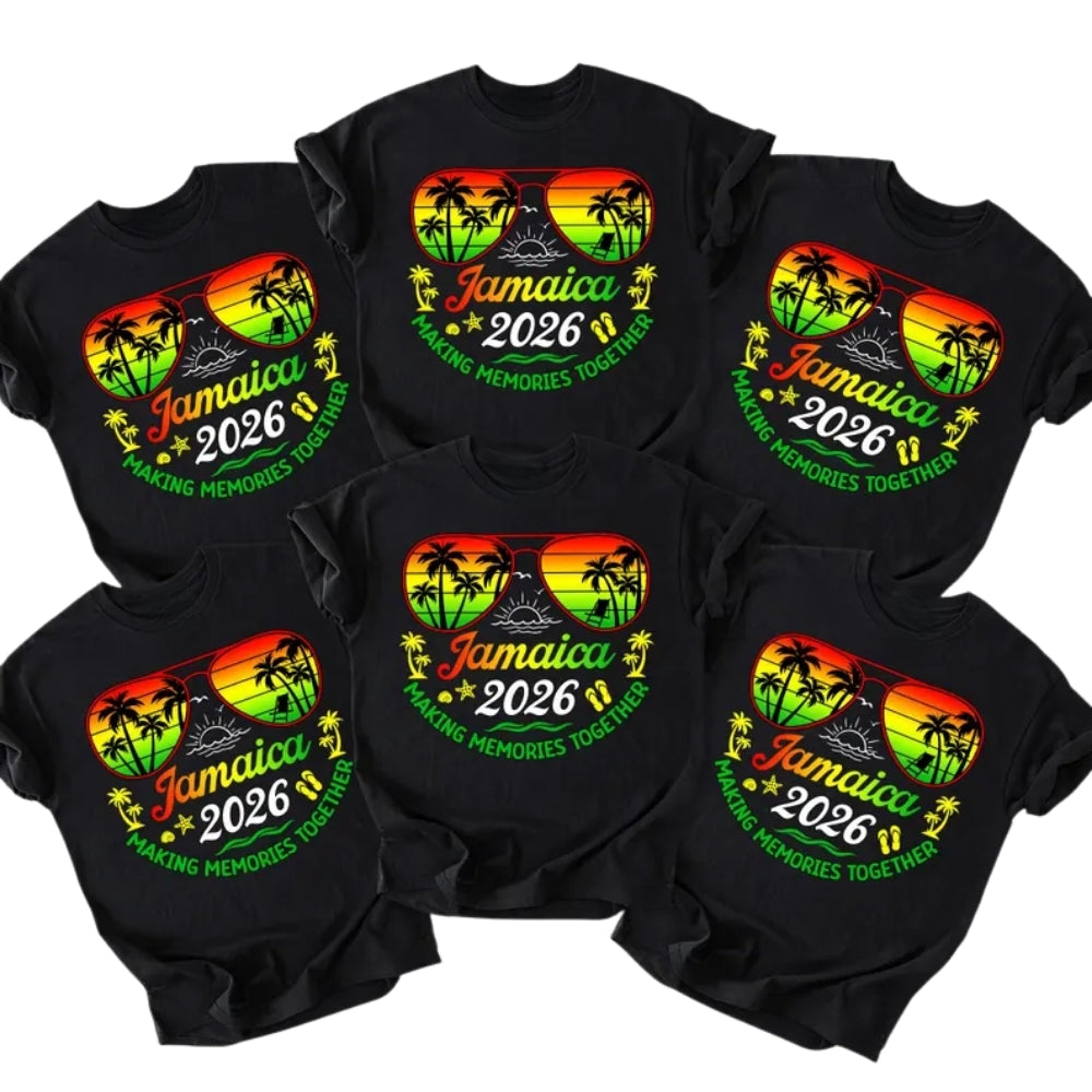 Jamaica Making Memories Together Matching Family T Shirt, Family Jamaica Trip Shirts ET1131