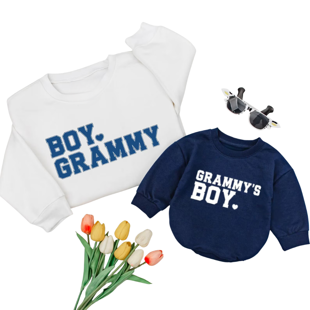Boy Grammy And Grammy's Boy Sweatshirt Matching, Grandmother And Grandson Matching Sweatshirt ET1618