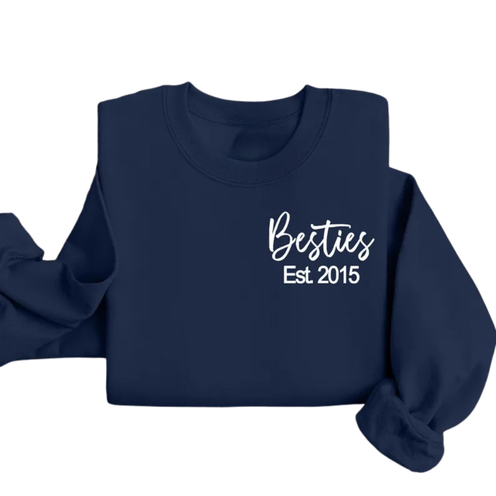 Custom Besties Sweatshirt, Custom Matching Best Friends Sweatshirts 2D0264