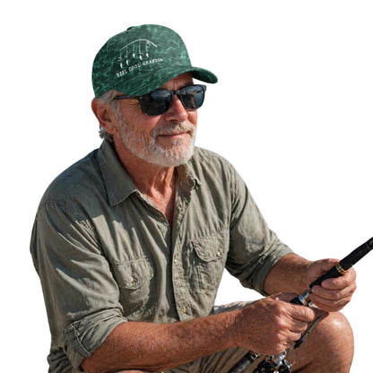 Reel Cool Grandpa Personalized Fishing Baseball 3D Printed Cap With Kid Names, Custom Father Day Fishing Cap For Dad Grandpa CP0493