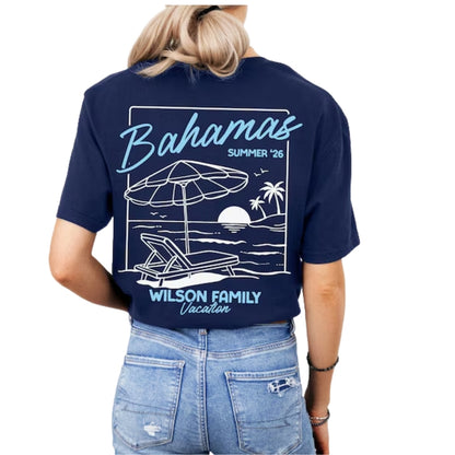 Custom Matching Family Beach Vacation T Shirts, Custom Family Beach Trip Shirts ET0122