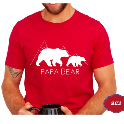 Papa Bear Baby Bear Custom Matching Father Day T Shirts, Custom Bear Family Shirts ET0553