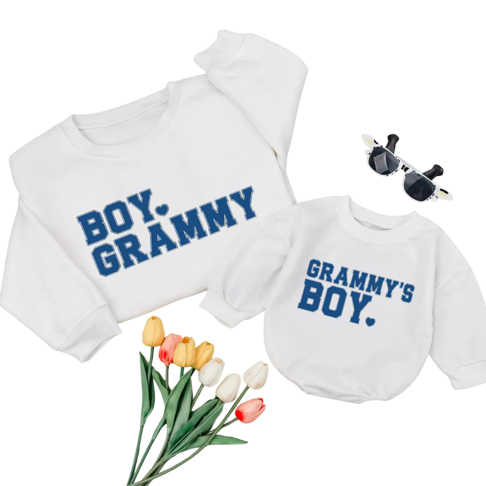 Boy Grammy And Grammy's Boy Sweatshirt Matching, Grandmother And Grandson Matching Sweatshirt ET1618