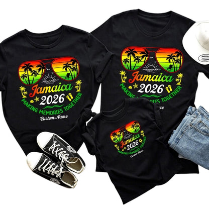 Jamaica Making Memories Together Matching Family T Shirt, Family Jamaica Trip Shirts ET1131