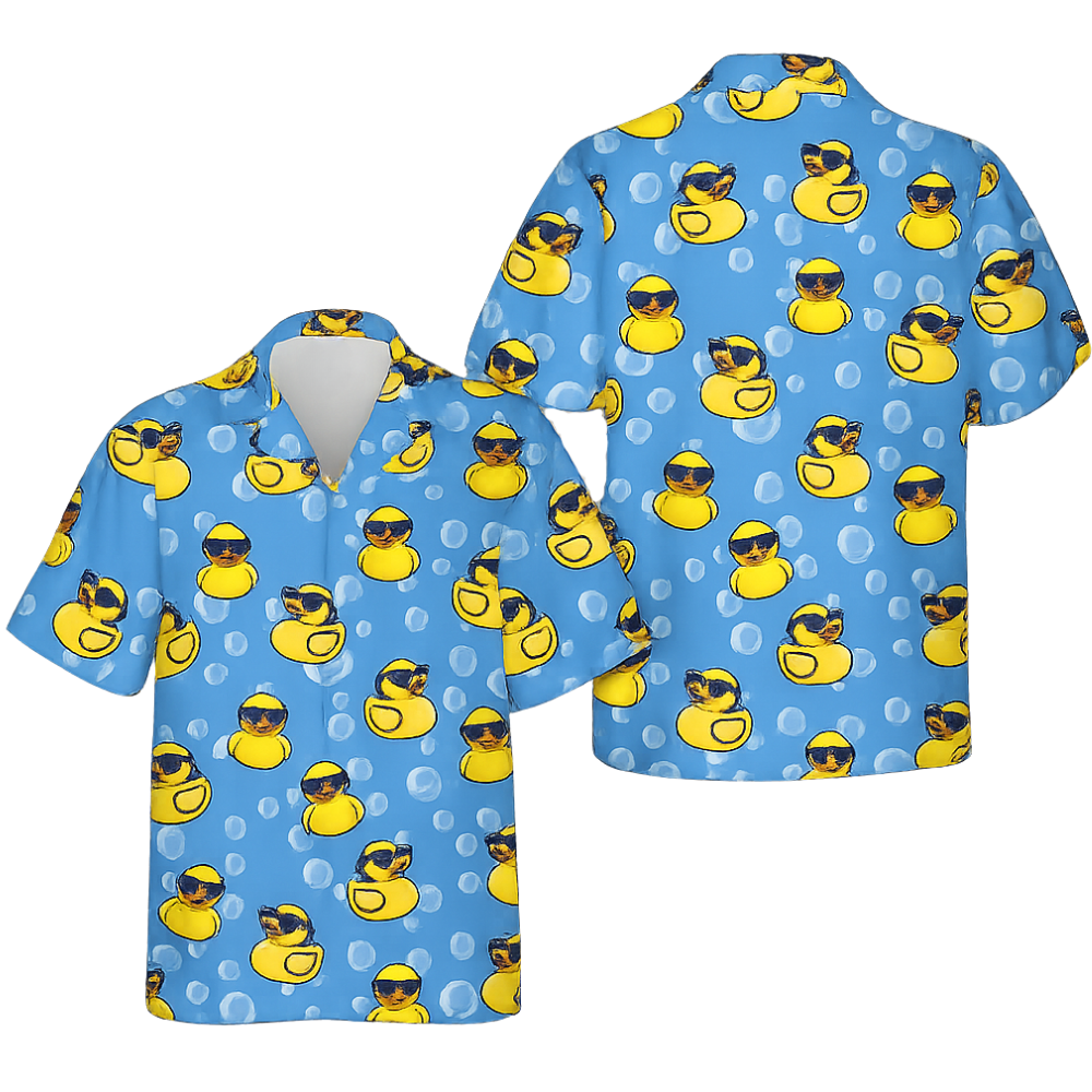 Funny Rubber Duck Hawaiian Shirt For Men Women, Rubber Duck Lover Hawaiian Shirt HE0341