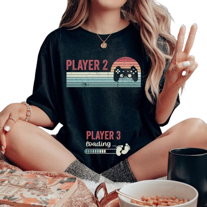 Gamer Pregnancy Announcement  Custom Matching Family T Shirts, Custom Baby Reveal Matching Shirts For Family ET0415
