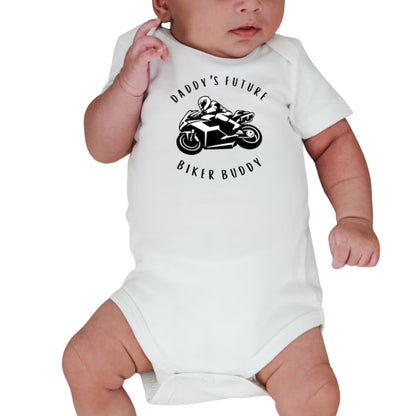 Biker Daddy Daddy's Future Biker Buddy Matching Dad And Baby T Shirt, Matching Biker Shirt For Father Son Daughter ET0963