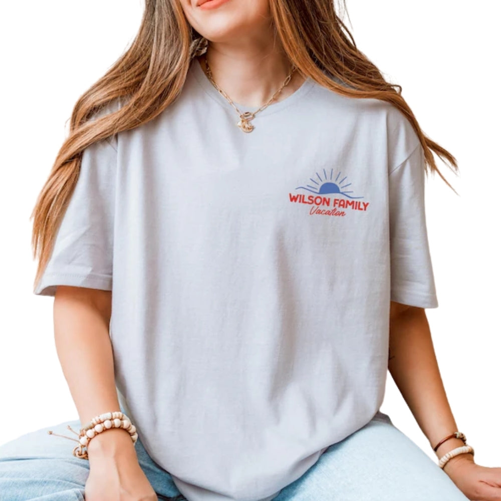Custom Matching Family Beach Vacation T Shirts, Custom Family Beach Trip Shirts ET0122