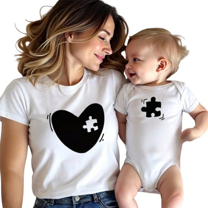 Mommy And Me Puzzle Matching T Shirts, Matching Mother Daughter Son Shirts ET0840