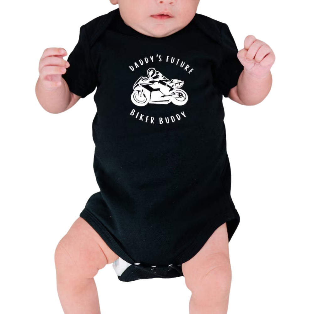 Biker Daddy Daddy's Future Biker Buddy Matching Dad And Baby T Shirt, Matching Biker Shirt For Father Son Daughter ET0963