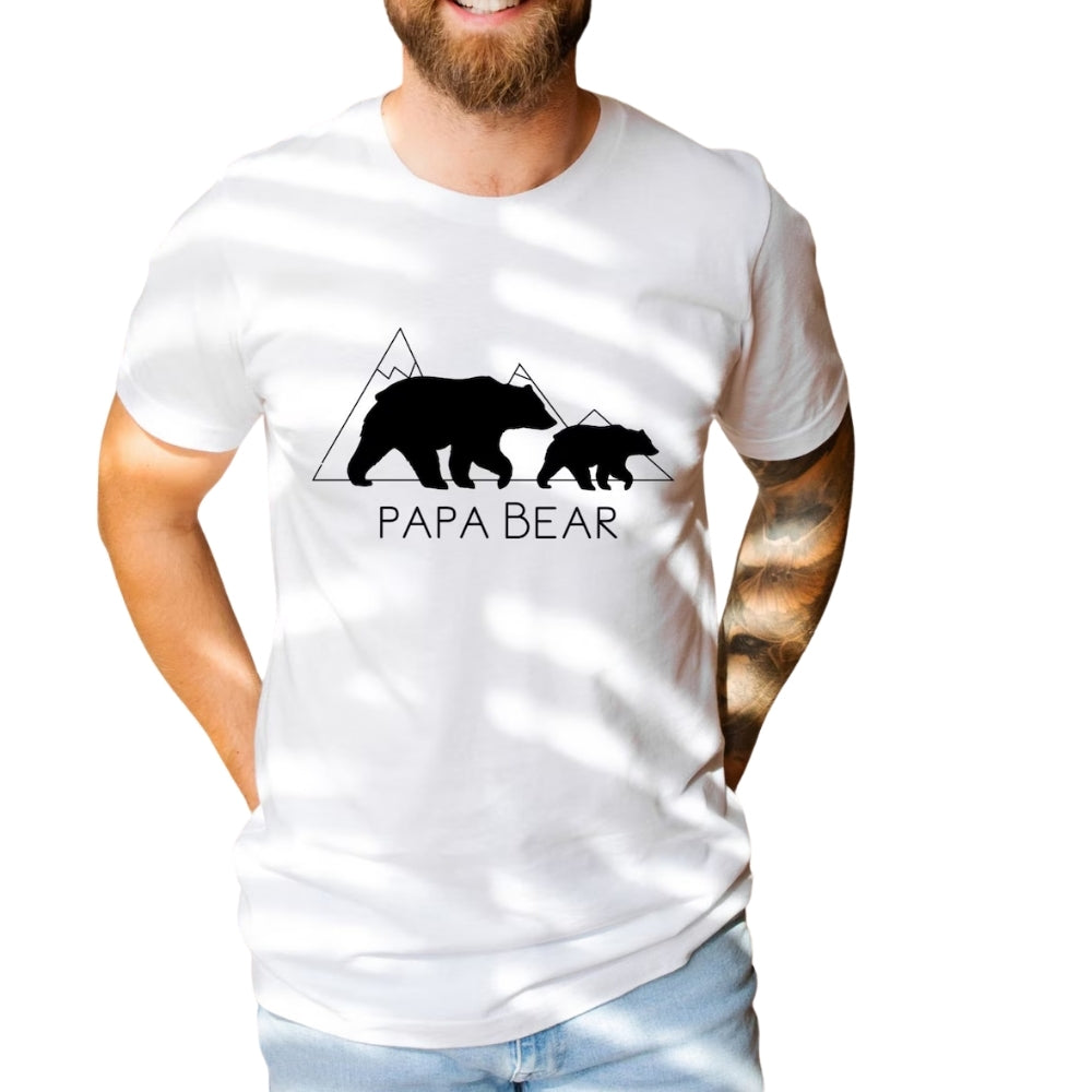 Papa Bear Baby Bear Custom Matching Father Day T Shirts, Custom Bear Family Shirts ET0553