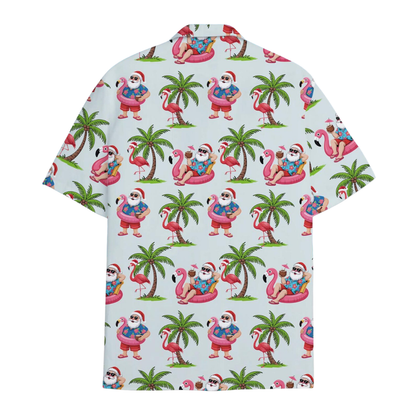 Tropical Santa Beach Hawaiian Shirt Men Women, Christmas In July Hawaiian Shirt HE0556