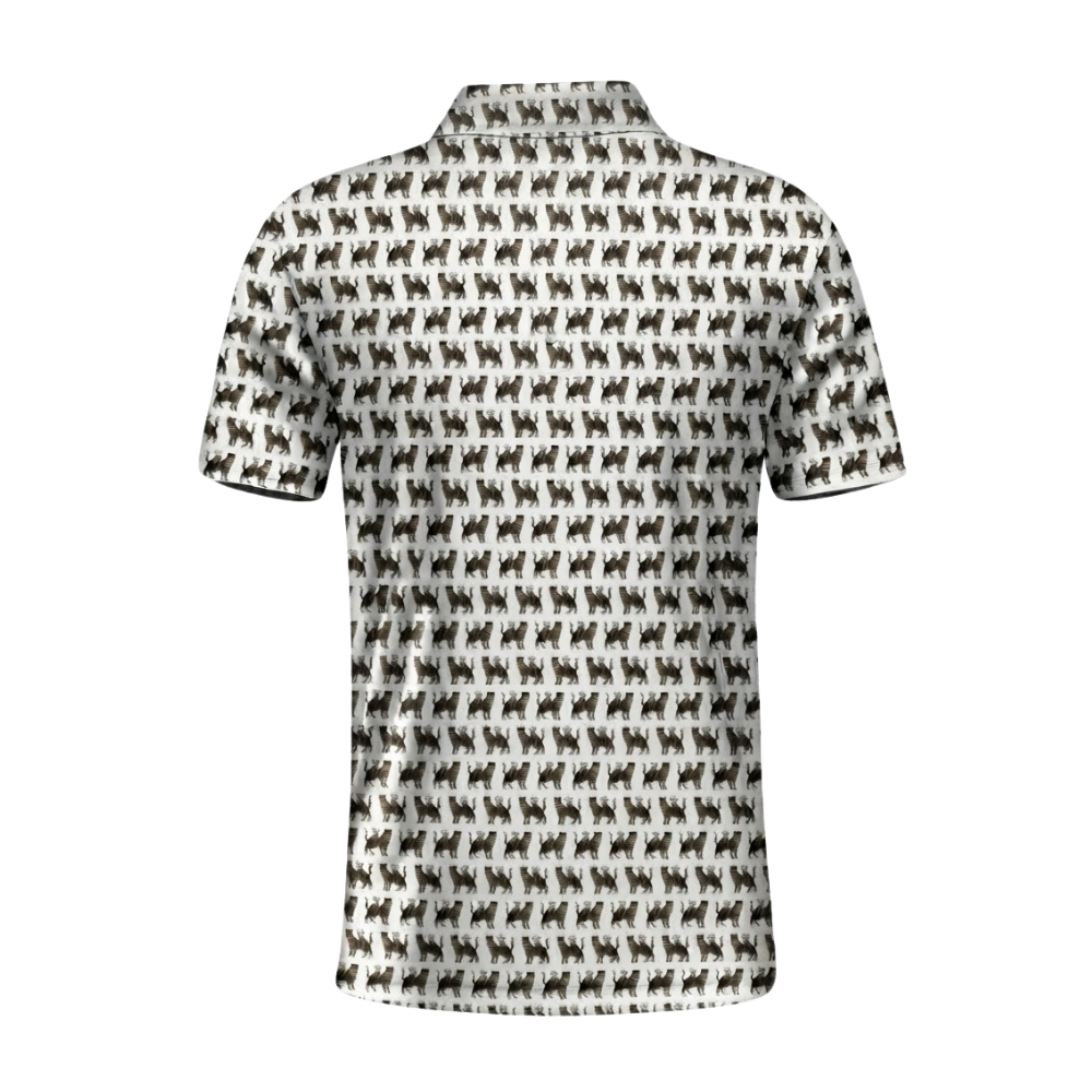 Cat Brown Tabby Golf Polo Shirt For Men, Cat Golf Shirt GZ0379
