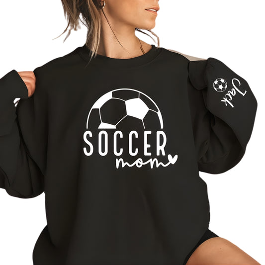 Custom Soccer Mom Sweatshirt, Custom Soccer Sweatshirt For Mama 2D0482