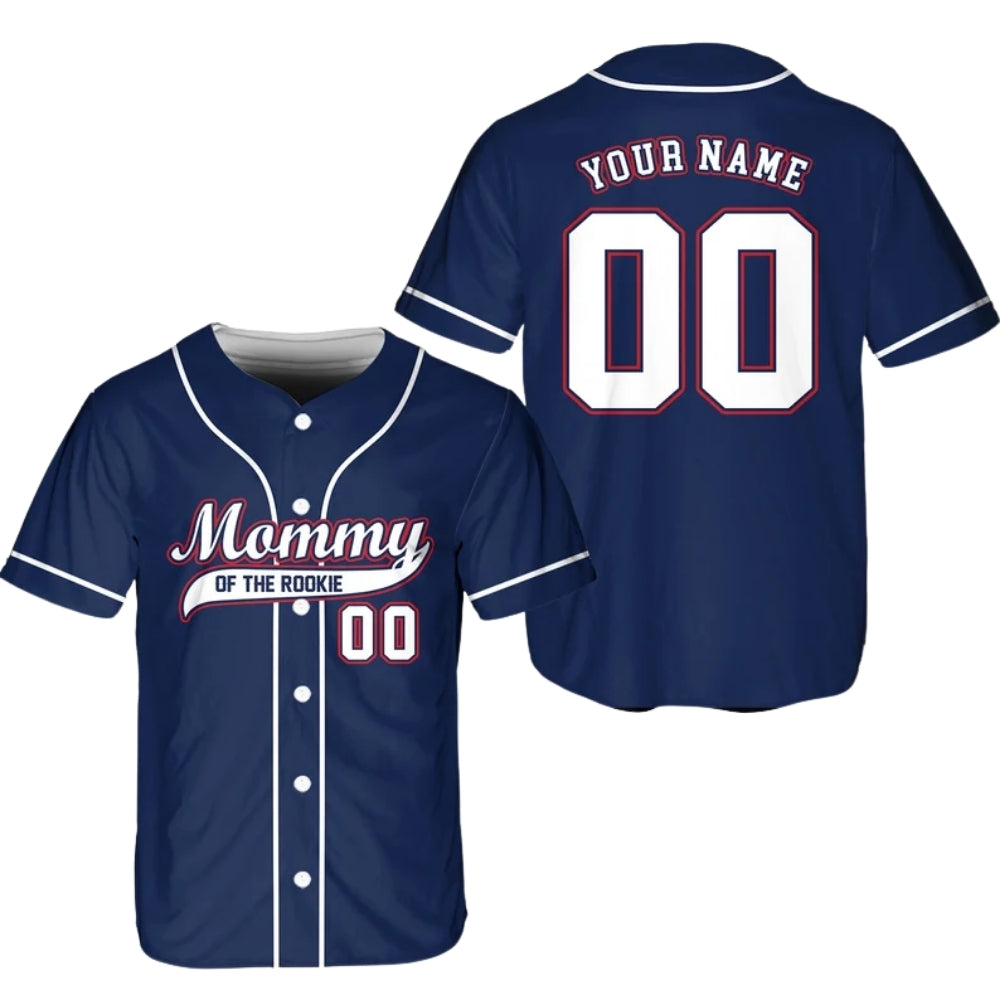 Rookie Of The Year Personalized Family Matching Baseball Jersey Blue, Custom Game Day Matching Family Baseball Shirts ET0699