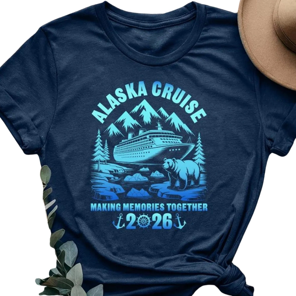 Alaska Cruise Bear Matching Family T Shirts, Alaska Cruise Family Shirts ET0274