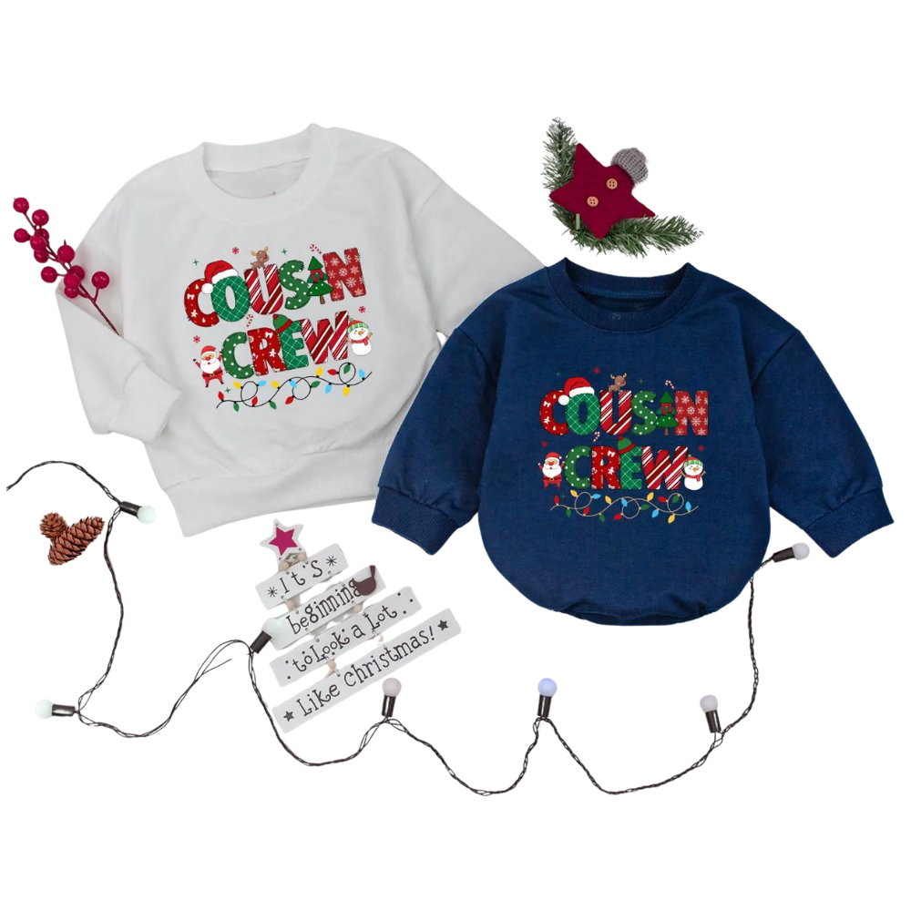 Cousin Crew Christmas Sweatshirt Matching, Cousin Family Xmas Sweatshirt ET1658