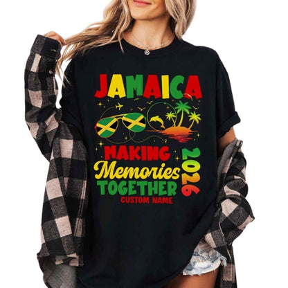 Custom Matching Jamaica Vacation Family T Shirts, Custom Jamaica Trip Matching Shirts For Family ET1132