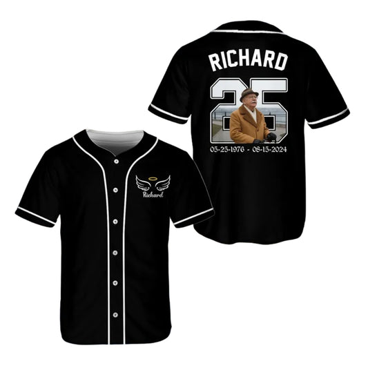 Custom Photo Memorial Matching Baseball Jersey For Family, Personalized Matching Baseball Shirts For Memorial Day ET0700