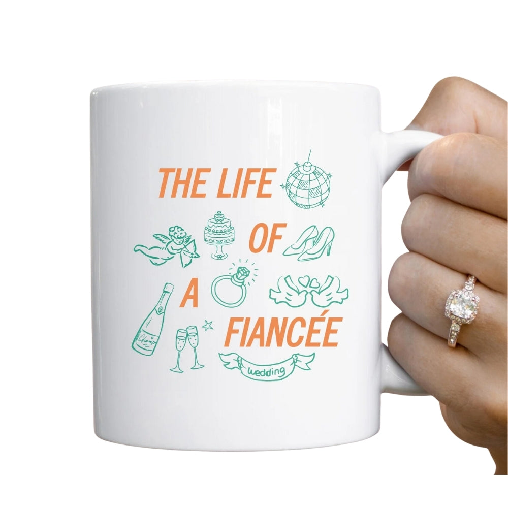 Future Mrs The Life Of A Fiancée Custom Wedding Mug For Bride, Custom Engagement Mug WD0441