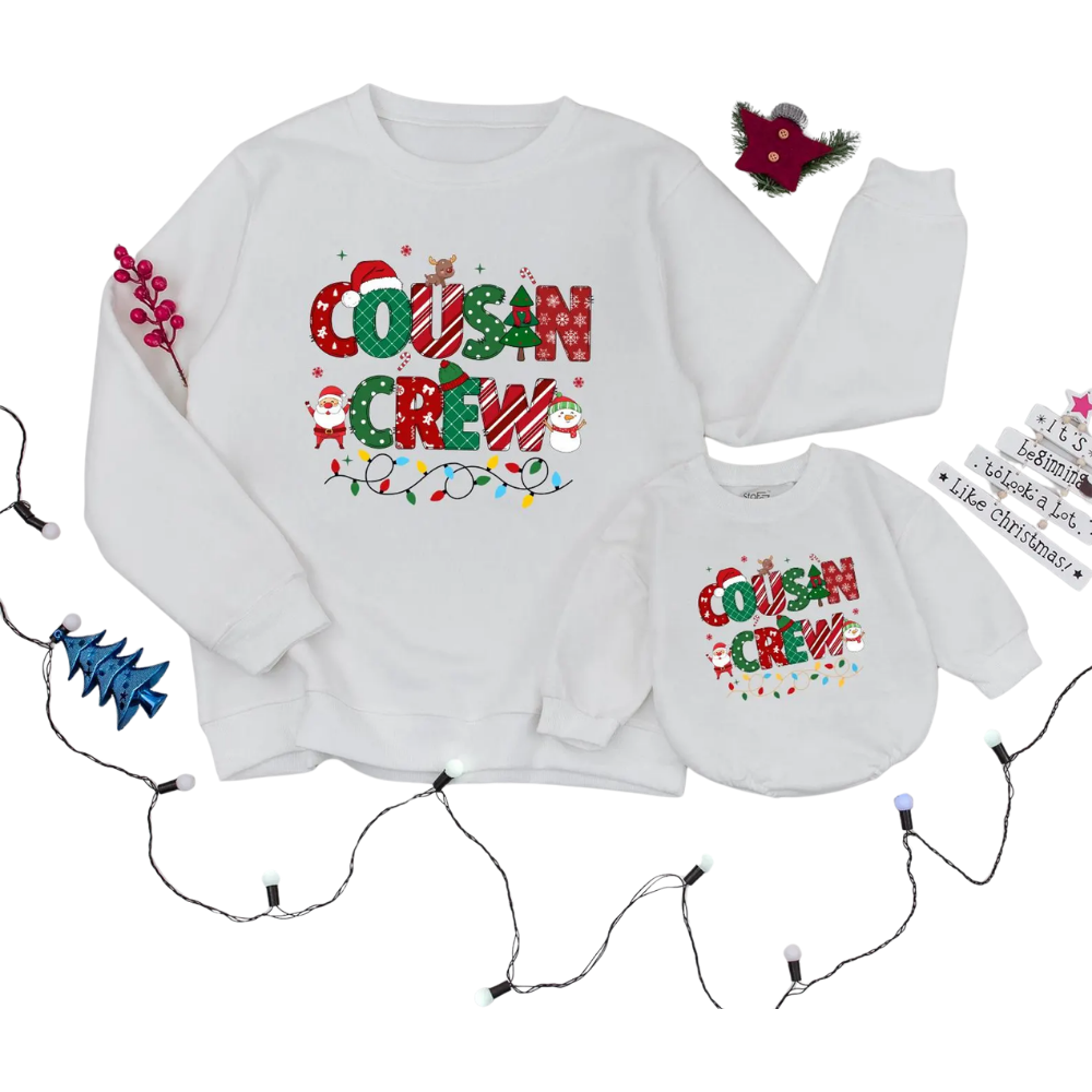 Cousin Crew Christmas Sweatshirt Matching, Cousin Family Xmas Sweatshirt ET1658