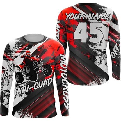 Custom Mens ATV Racing Lime Green Long Sleeve Shirts, Custom ATV Shirts MZ0010