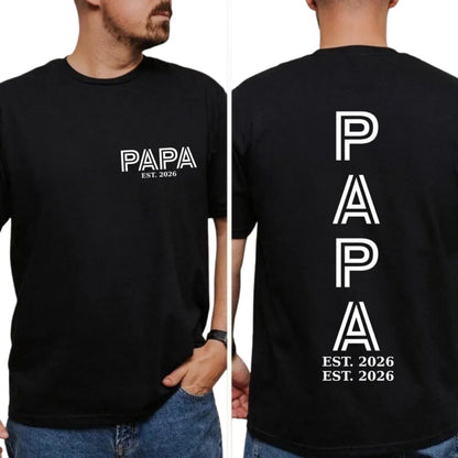 Papa And Mini Custom Matching Family T Shirt For Father Day, Custom Daddy And Me Matching Shirts ET0841