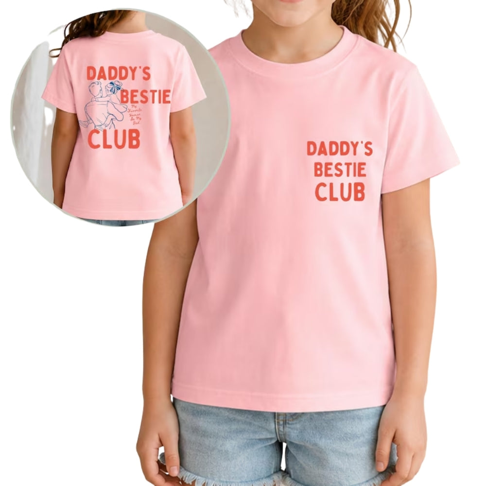 Daddy's Girl Club Daddy's Bestie Club T Shirts Matching, Daddy With Daughter Matching Father's Day Shirt ET0965